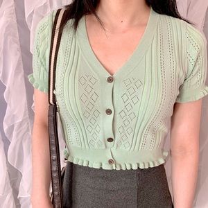 fine knit crop top